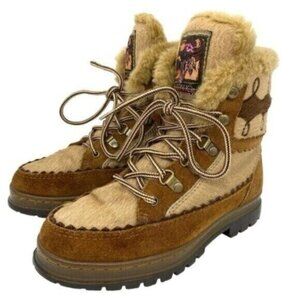 Arapaho Buffy Womens Leather CowHide Lace Up Winter Boots